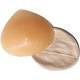 HIPLAYGIRL Silicone Breast Form Triangle Bra Inserts Mastectomy Prosthesis Padding Enhancers One Piece