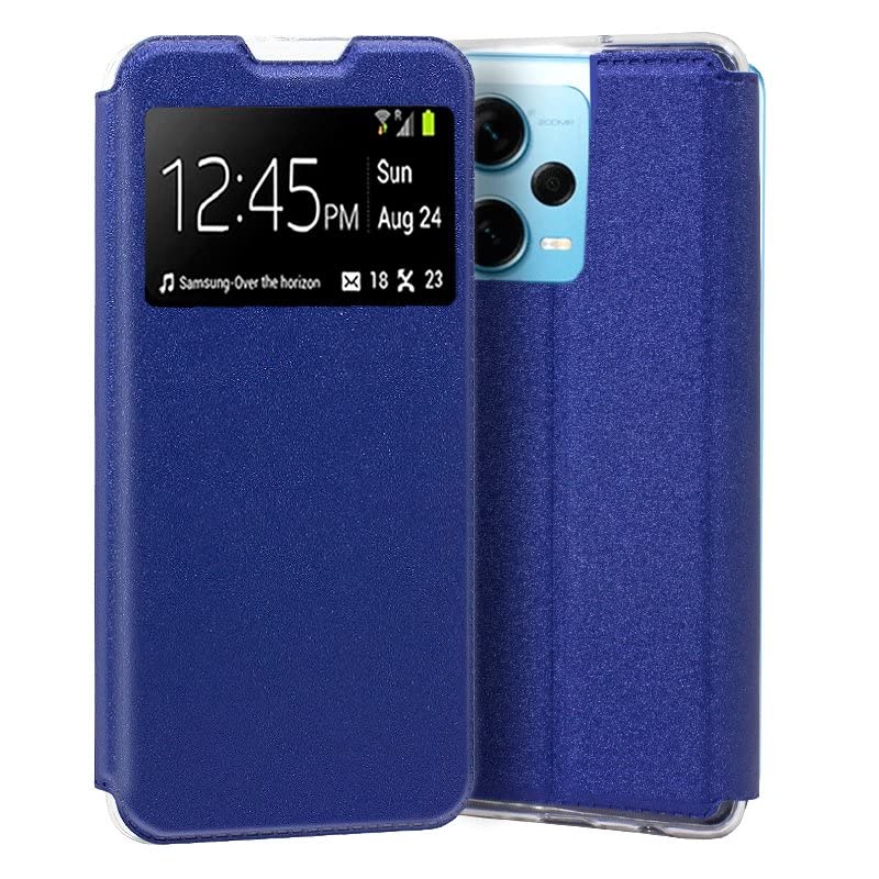 Cool Flip Cover Case for Xiaomi Redmi Note 12 Pro Plus 5G Smooth Blue