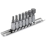 DAKCOS Hex Bit Socket Set 1/4" Drive 7 Pieces Allen