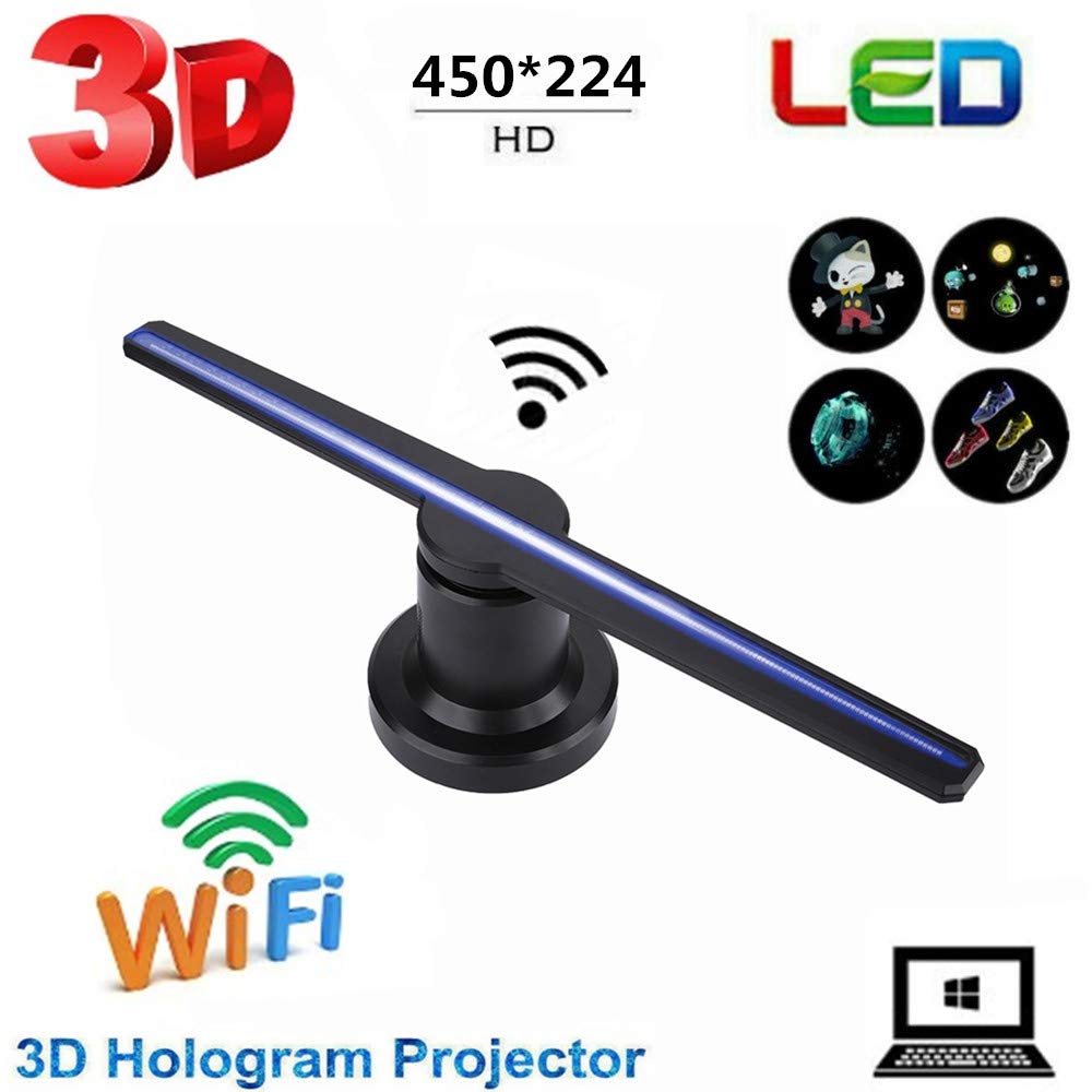 Tosuny Proyector holográfico 3D, WiFi portátil Holograma 3D LED ...