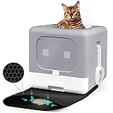 MARSDOCK Cat Litter Box, Fully Enclosed, Odor