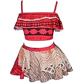 Dressy Daisy Girls Princess Swimwear Adventure Bathing Suit Tankini Swimsuit 2 Pieces with Accessories