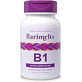 BariMelts Vitamin B1, 90 Fast-Dissolving Tablets (3-Month Supply), Sugar-Free Bariatric Vitamins for Women, Natural Berry Flavor