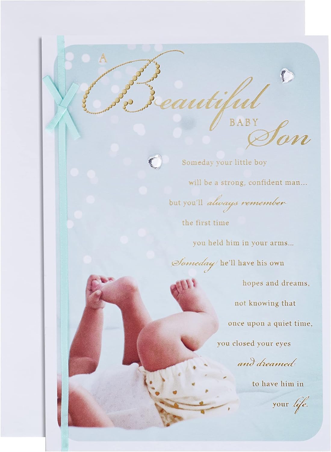 Hallmark Birth Of Boy Son Card - Photography with Heartfelt Verse