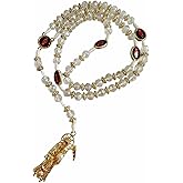 Santa Muerte Necklace Rosaries Beads Holy Death's Necklace Blessing Crafted Rosario de la santa muerte Prayer Gift For Men and Women