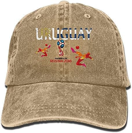 Unisex Uruguay Football Cup 2018 World Soccer Vintage Chapeau Black