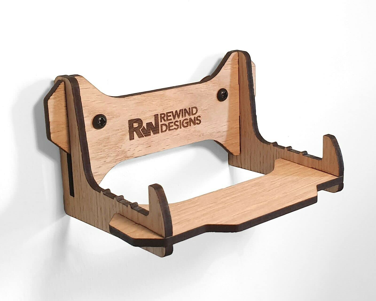 Rewind Designs Wall Mounted Vinyl Record Storage Rack, Now Playing, up to 10 records