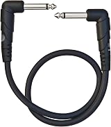 Daddario Accessories Classic Series Patch Cables 1 ft Right Angle Guitar Pedal view 4
