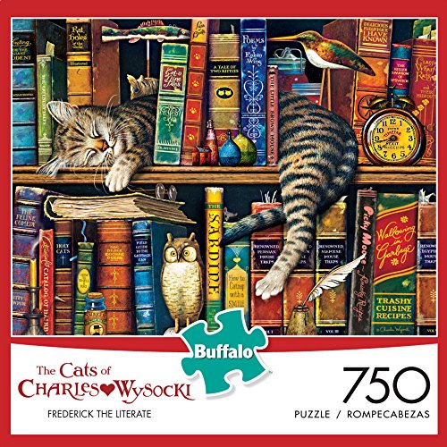 Buffalo Games Charles Wysocki Cats: Frederick The Literate Jigsaw Puzzle (750 Piece)