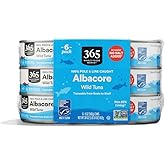 365 by Whole Foods Market, No Salt Albacore Tuna in Water 6pk, 5 Ounce
