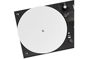 HKZTUY 12-Inch Acrylic Turntable Mat for Vinyl Players - Antistatic, Reduces Noise, Boosts Sound | Fits Most 12" Turntables | Tighter Bass for Vintage Enthusiasts & Daily Use