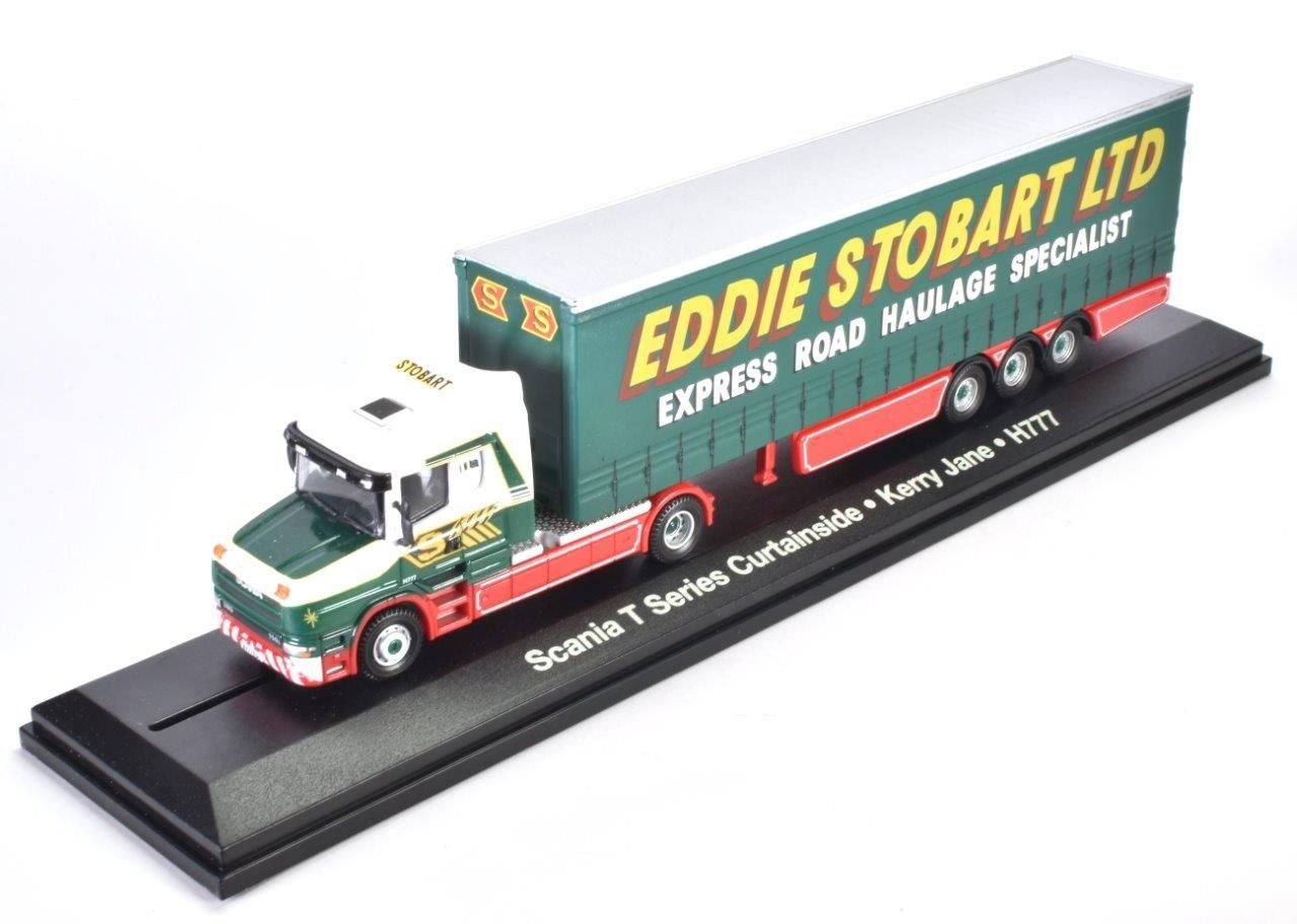 MAG JV9110 1:76 Scania T Cab Curtainside trailer Eddie Stobart Kerry Jane H777 Diecast Model Replica