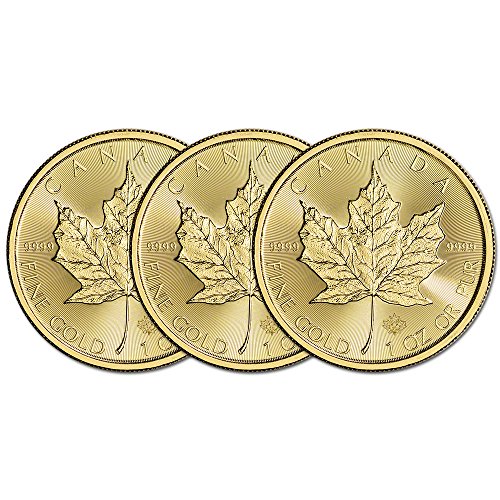 (3) 2016 Canada Gold Maple Leaf 1 oz