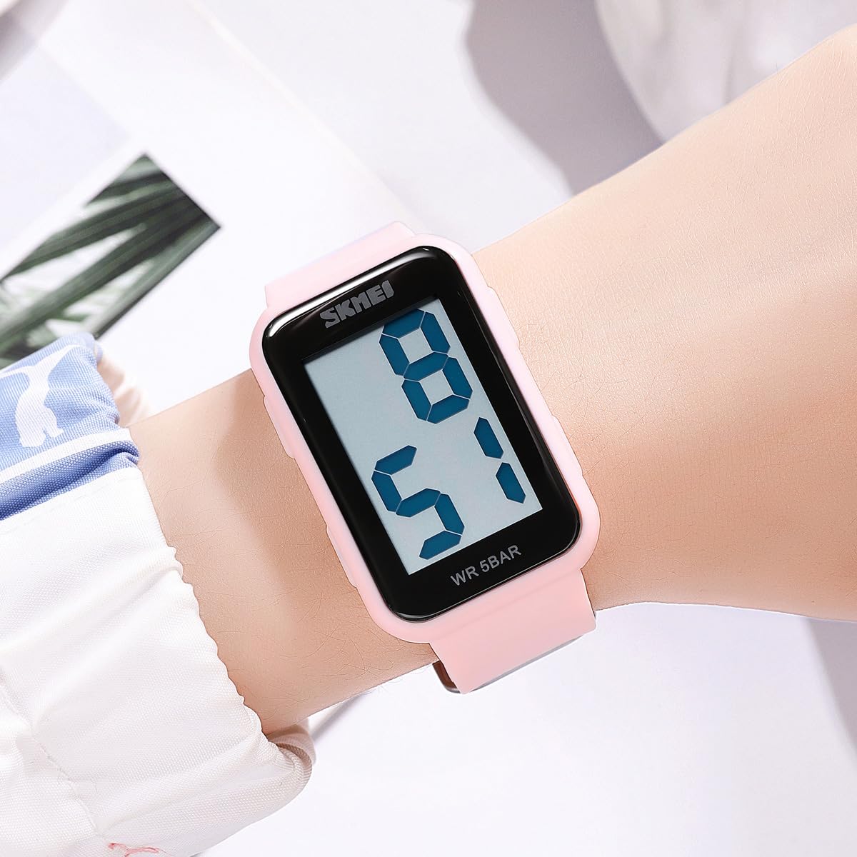 Extra Large Numbers Black Watch for Men, Waterproof Mens Digital Watch Womens Men's Wrist Watches for Elderly Men Women