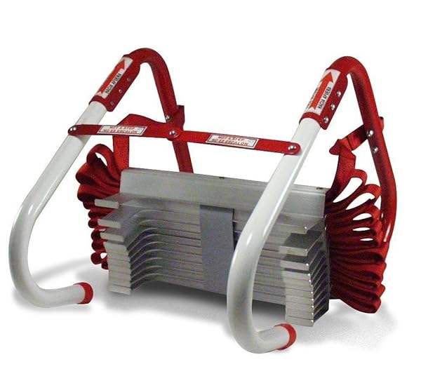 KIDDE FIRE ESCAPE LADDER, 2-STORY ROPE LADDER, EXTENDS...
