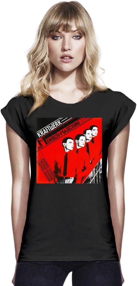 Kraftwerk The Man Machine Womens Continental Rolled Sleeve T-Shirt