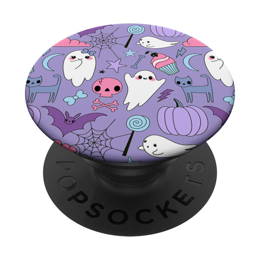 Pastel Goth Halloween Witchy Magical Spiritual Kawaii Ghost PopSockets Adhesive PopGrip