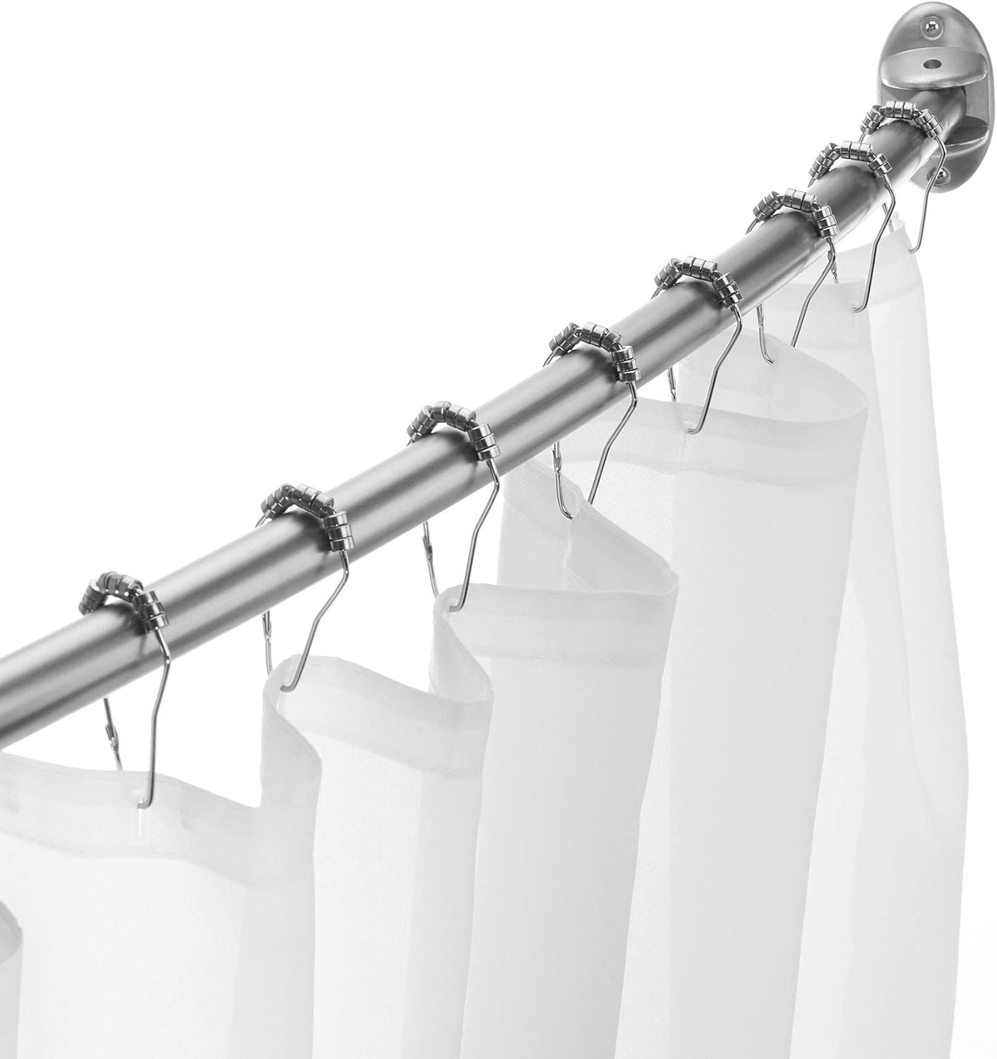 ExCell Curved Shower Curtain Rod, Brushed Nickel 748377129435 eBay