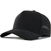 BOTVELA Men Adjustable Snapback Baseball Cap Vented Performance Laser Cut Mesh Hat