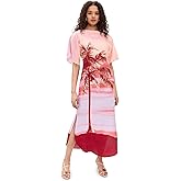 Hemant and Nandita Women's Boat Neck Long Dress