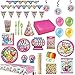 Shopkins Ultimate Birthday Party Supplies Decoration Bundle 8 Guest - 168 Pieces