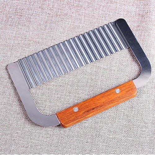 Wave Stainless Steel Soap Cutters Soap Trimmer with Wooden Handle Soap Mold