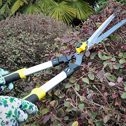 HORTICAN Hedge Shears with Straight Blade and Steel Handles Manual