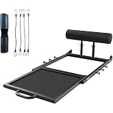 Hip Thrust Machine with Adjustable Resistance &ndash; Glute Workout Equipment for Home Gym, Deep Squat &amp; Multipurpose Glute Trainer Bench for Booty &amp; Core Strength Training