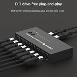 Hopbucan USB 8-Port KVM Switch Keyboard Mouse Synchronous Controller view 8