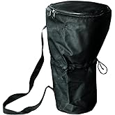 Djembe bag, Single layer, Height: 24", Top Dia: 14" (Large) | Handmade drum with natural materials; warm, resonant sound for beginners, performers, and percussion practice.
