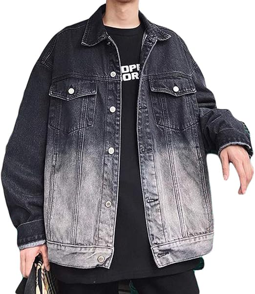 Amazon Bscoolメンズ デニムジャケット 長袖 ゆったり アウター 切り替え 春服 ストリート系 おしゃれ カジュアル B黒 コート ジャケット 通販 Amazon Bscoolメンズ デニムジャケット 長袖 ゆったり アウター 切り替え 春服 ストリート系 おしゃれ カジュアル B黒 コート ジャケット 通販
