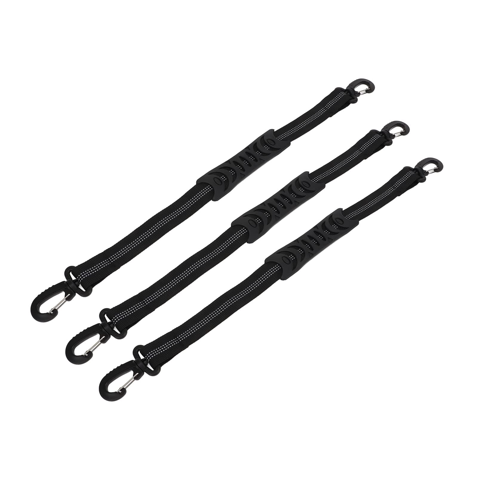 SUNGOOYUE Ski Boots Carrier Strap, 3 Pcs Roller Skate Leash Nylon Snowboard Boot Carrier Strap for Carrying Skate Shoes (Black)