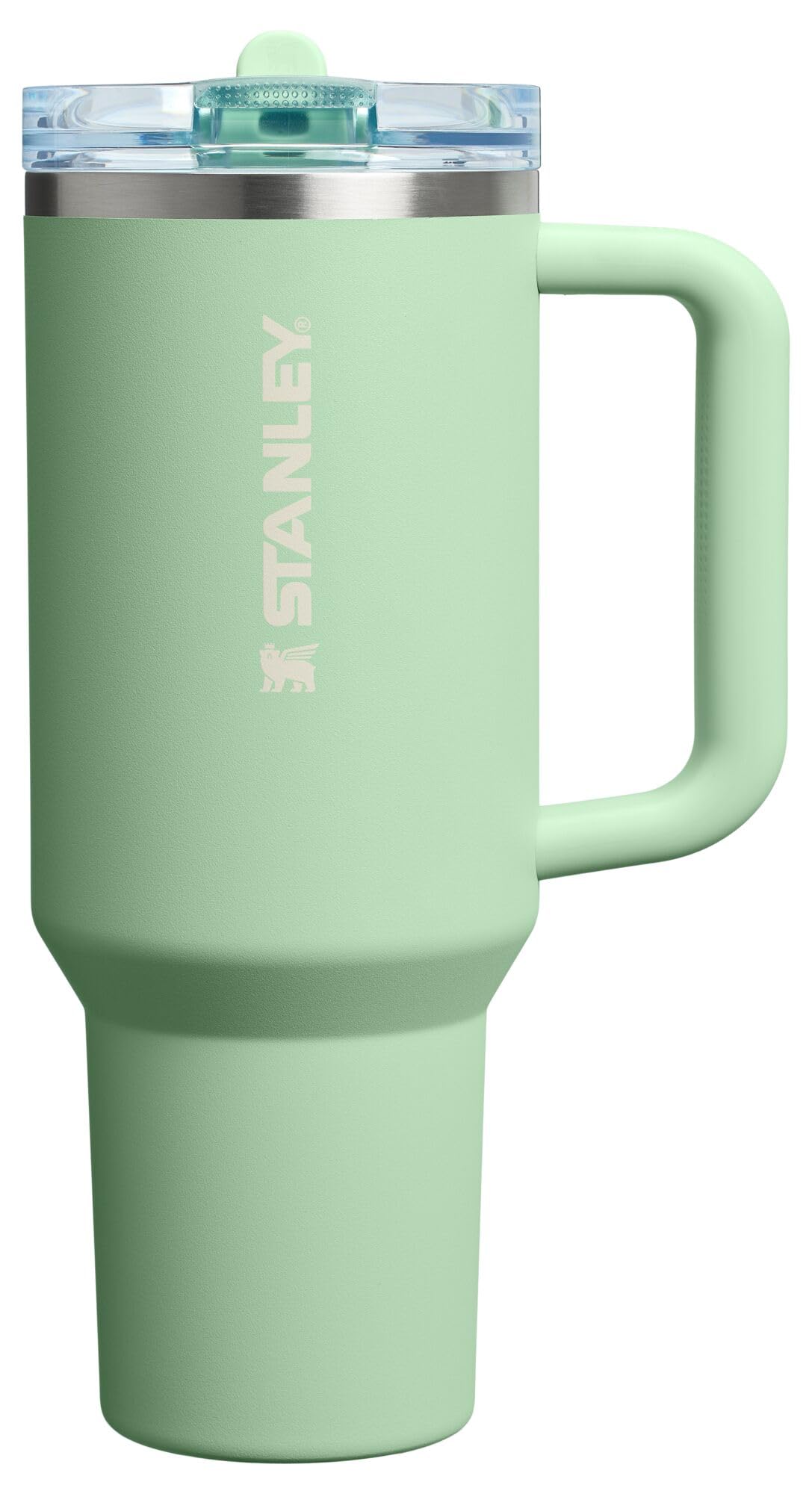 Photo 1 of STANLEY Quencher ProTour Flip Straw Tumbler with Leakproof Lid 40 oz | Built-In Straw and Handle | Cup Holder Compatible for Travel | Insulated Stainless Steel Cup | BPA-Free | Pistachio