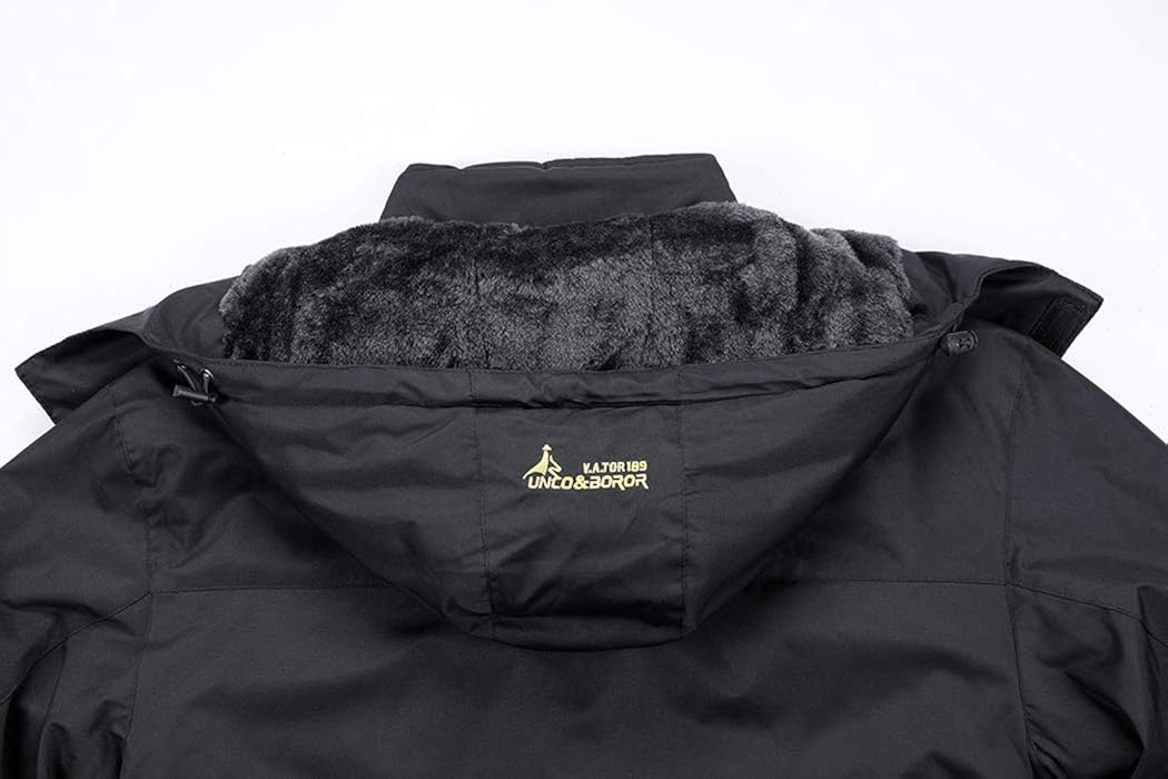 MOERDENG Men's Waterproof Ski Jacket Warm Winter Snow Coat Mountain Windbreaker Hooded Raincoat Snowboarding Jackets: Clothing