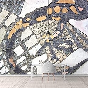 Wall Mural Realistic Rock Colorful Bricks Removable Self-Adhesive Large Wallpaper - 66x96 inches