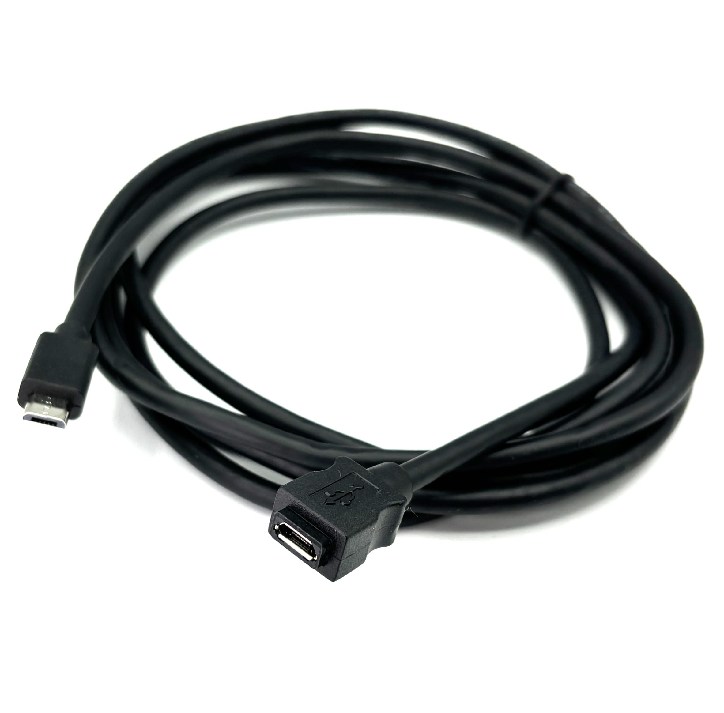 【カモン(COMON)製】USB2.0(MicroB)延長ケーブル(オス←→メス)/黒/2m【MBE-20】商品画像