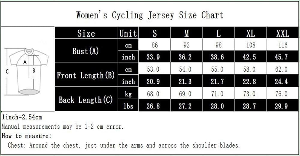 weimo Women Cycling Jersey Short Sleeve Breathable Biking Shirt: Clothing