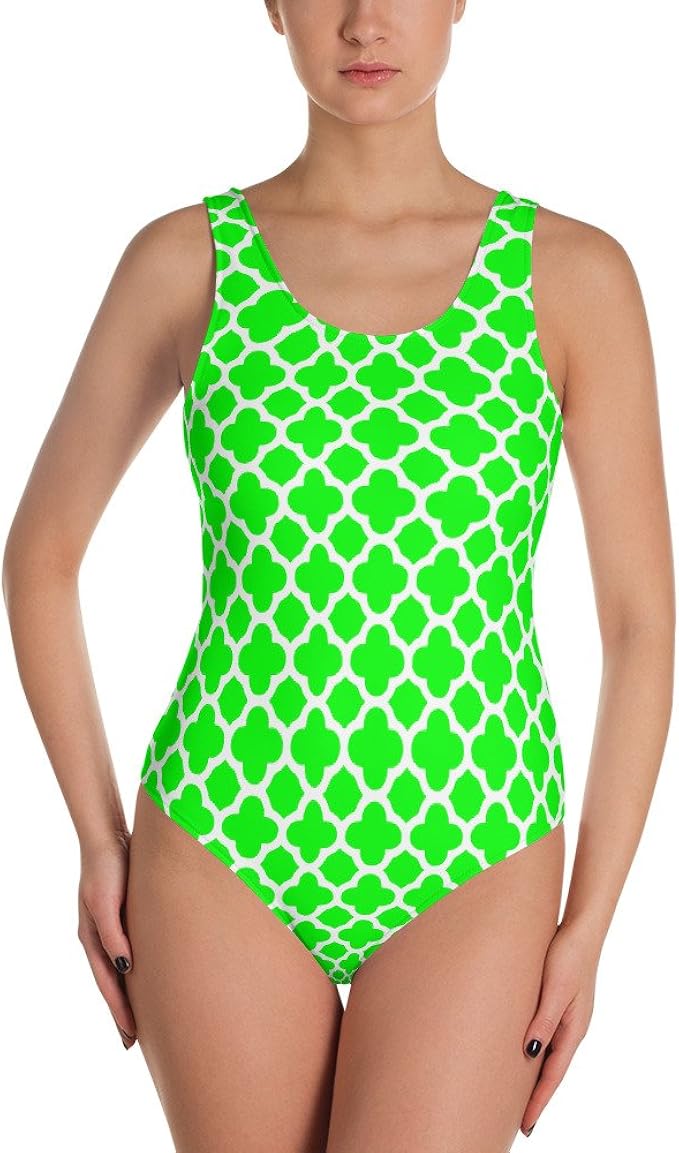 bright green swimsuit
