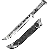 Otakumod 11" Fantasy Medieval Elvish Dagger. For Collection, Gift or Cosplay Renaissance Characters A Fair (Silver)