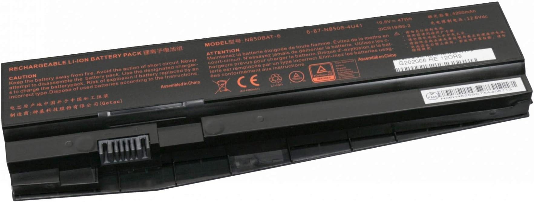 Clevo Battery 62Wh original suitable for Schenker XMG A507 series
