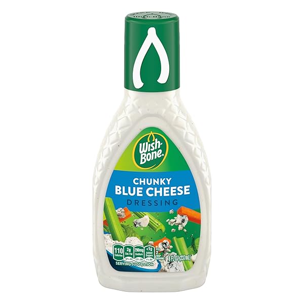WISH-BONE CHUNKY BLUE CHEESE SALAD DRESSING, 8 FL OZ