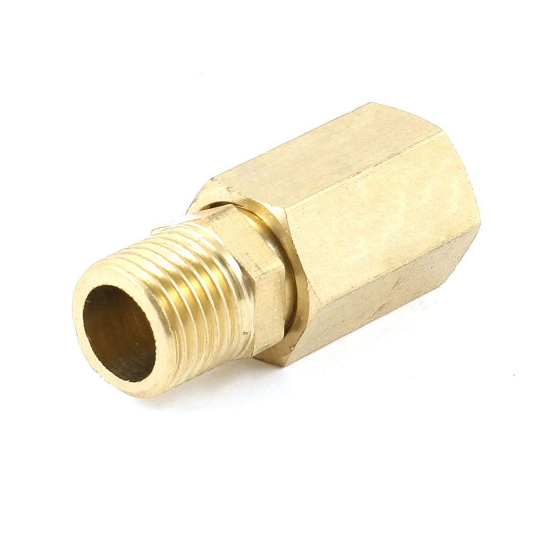 Sourcingmap Brass 12mm Female to 13mm Male Thread Reducer Pipe Adapter Fitting