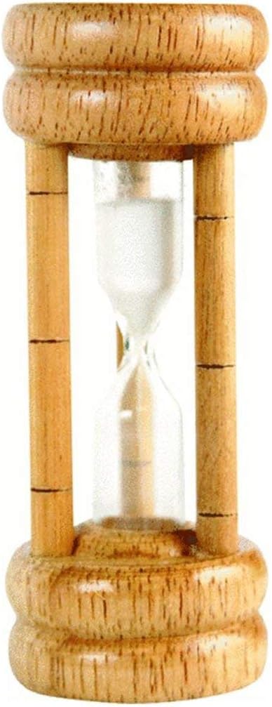 Harold Imports HIC 3 Min Sand Timer Perfect Boiled Eggs Natural Wood (2-Pack)