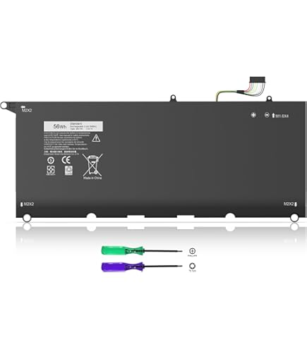 Amazon.com: Menlonigt XPS 13 9350 9343 JD25G 90V7W Battery for