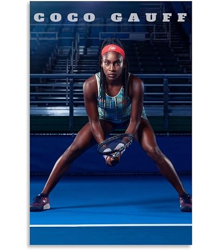 Amazon.com: LOGAUT Coco Gauff Poster Tennis Signed Poster Wall Art