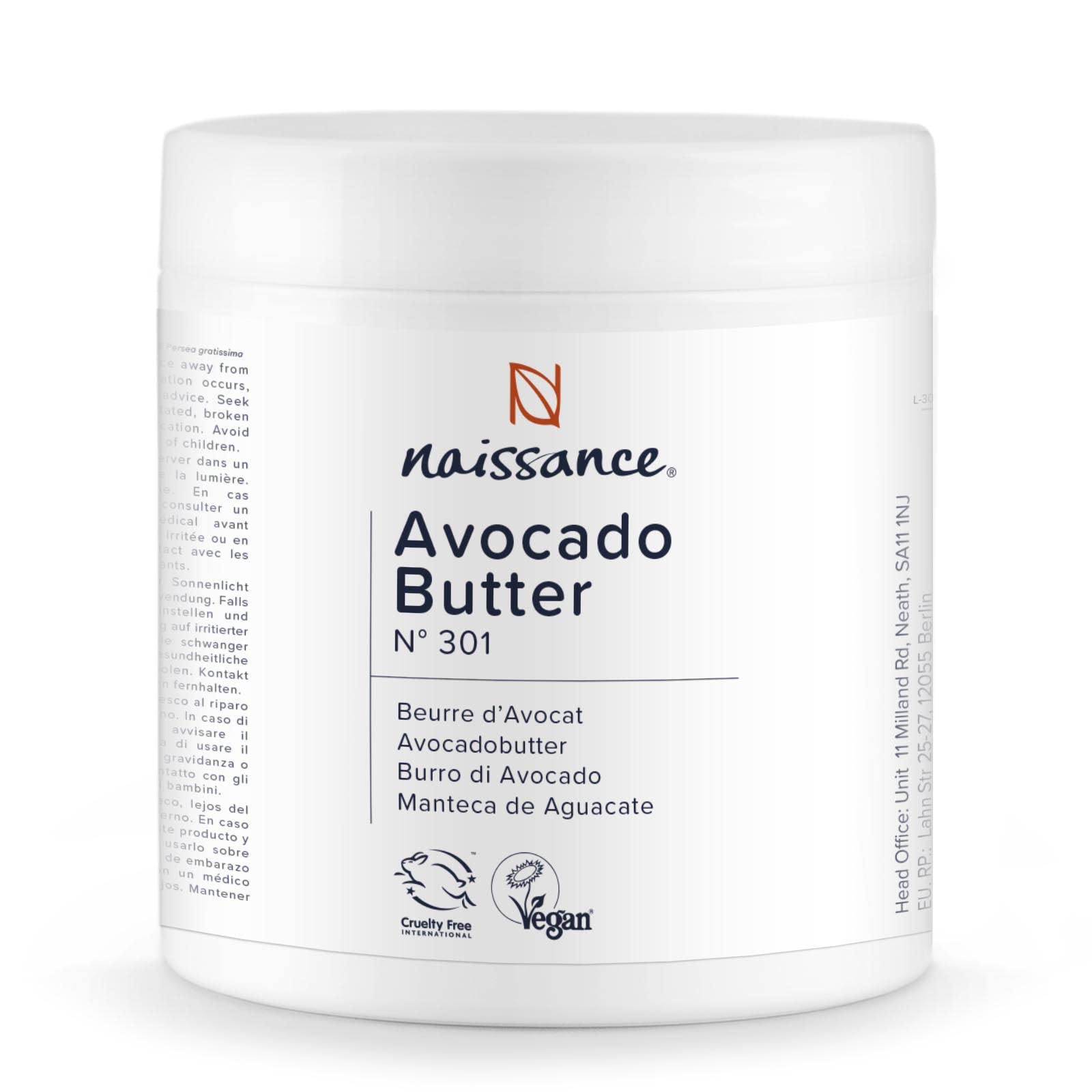 Naissance Avocado Butter (no. 301) 500g 100% Natural