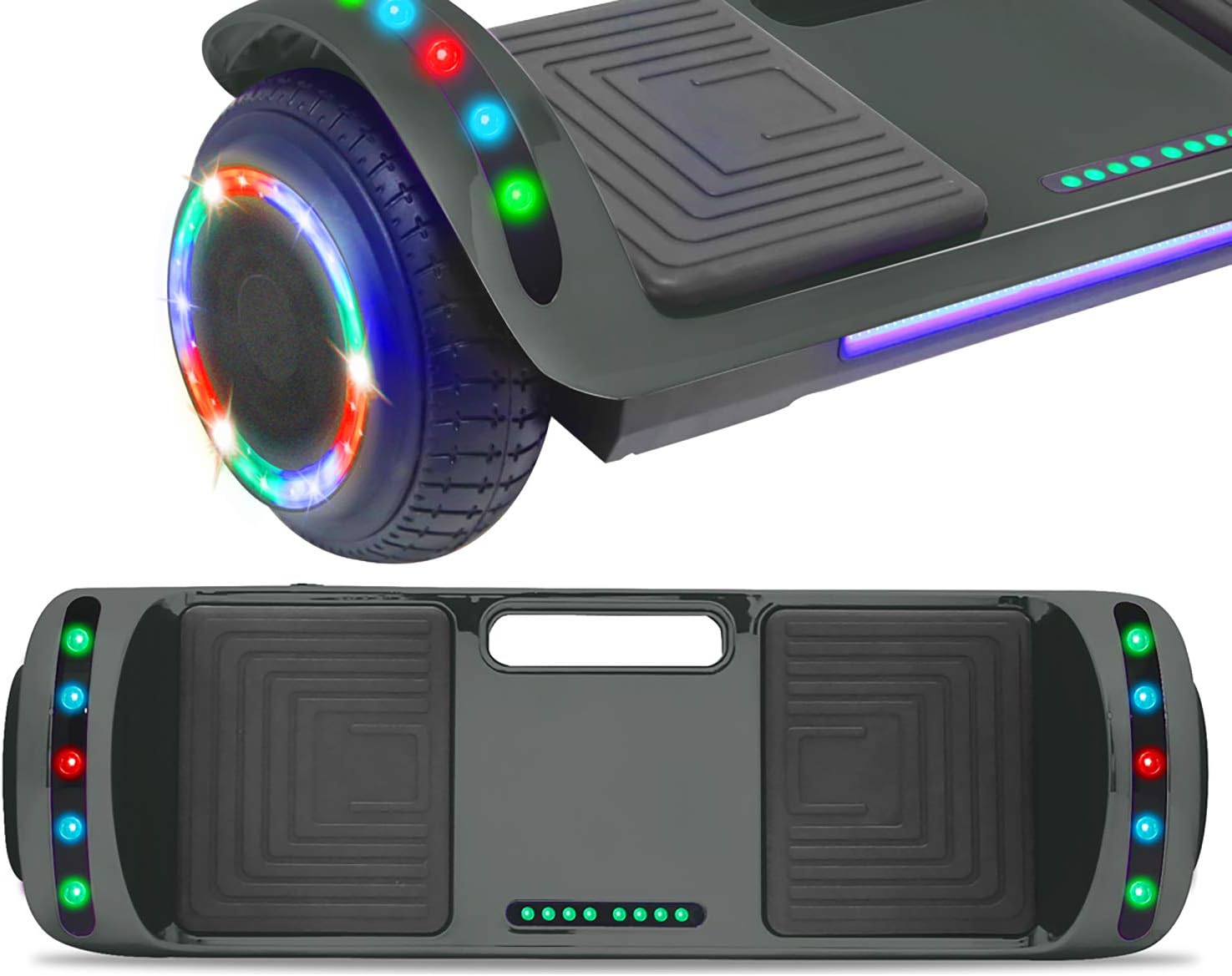 TechClic 6.5" Hoverboard Electric Self Balancing Scooter LED Hoverboard Self Balancing Scooter