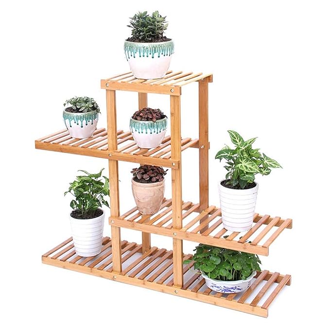 AZHom Soporte De Flor De Madera Soporte Multifuncional De Soporte ...