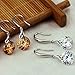 ML S925 Sterling Silver 10mm Naked Drill Crystal Earrings For Women (Earrings White color)