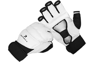 KAIWENDE Half Finger Kickboxing Gloves - Also Fit for Taekwondo Sparring,Training Light Workouts, Muay Thai, Martial Arts(Karav MAGA),Karate,Shadow Boxing,Cardio Kickboxing Class,Combat Class
